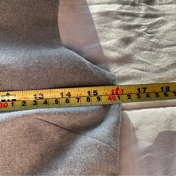 BANANA REPUBLIC Grey Bow Back midi Dress size 6P - Picture 11 of 16